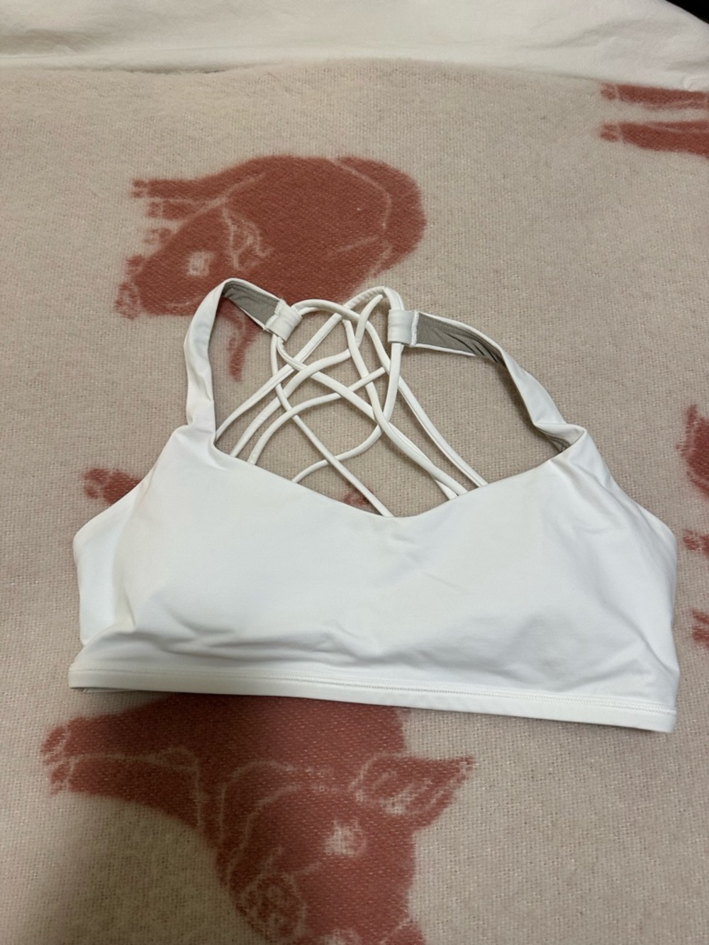 lululemon athletica White Strappy Back Sports Bra